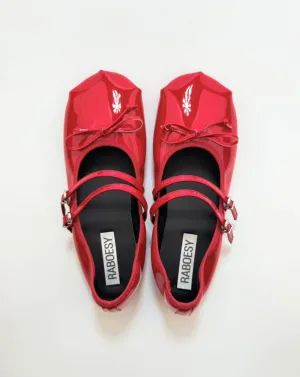 Foldable Double Straps Ballet Flats