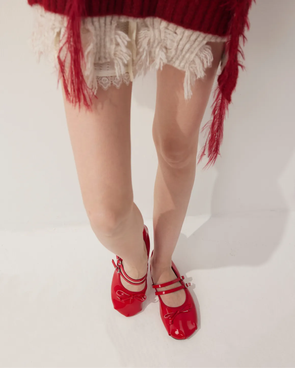 Foldable Double Straps Ballet Flats