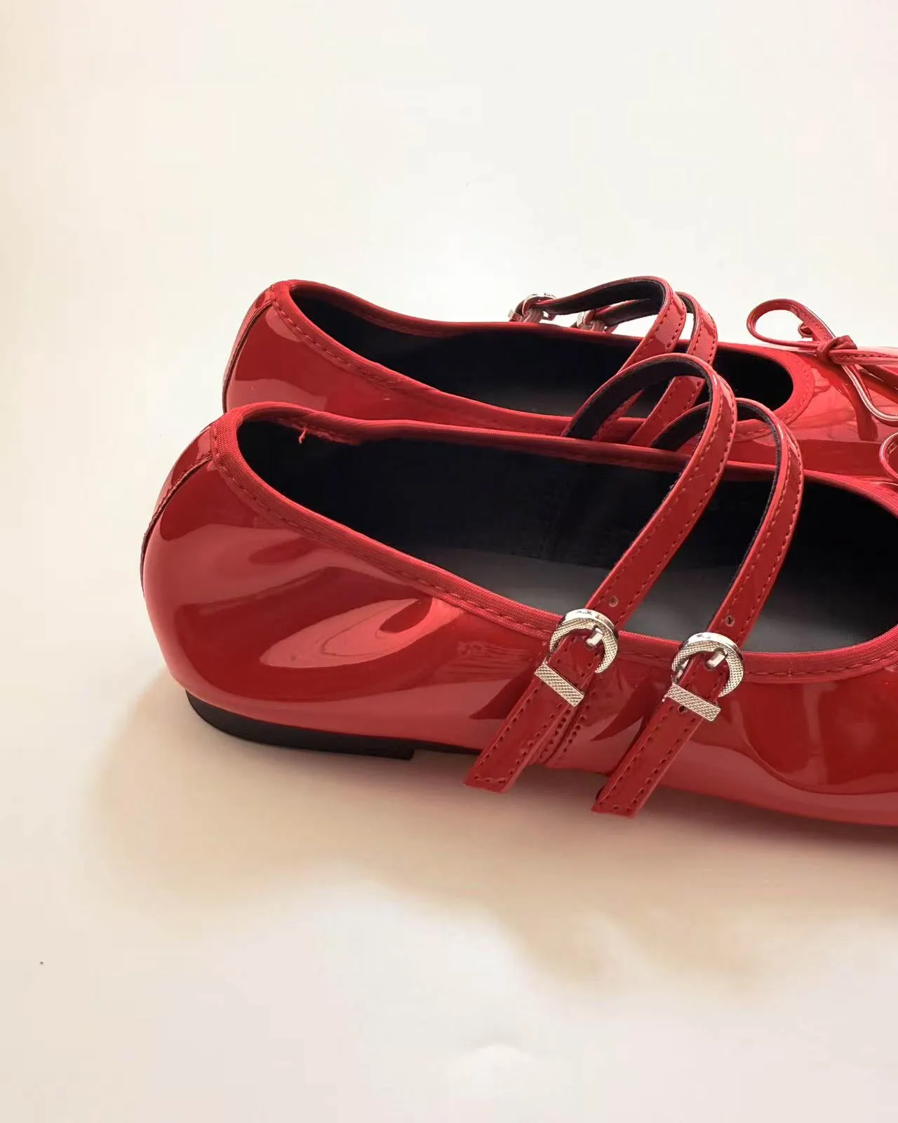 Foldable Double Straps Ballet Flats