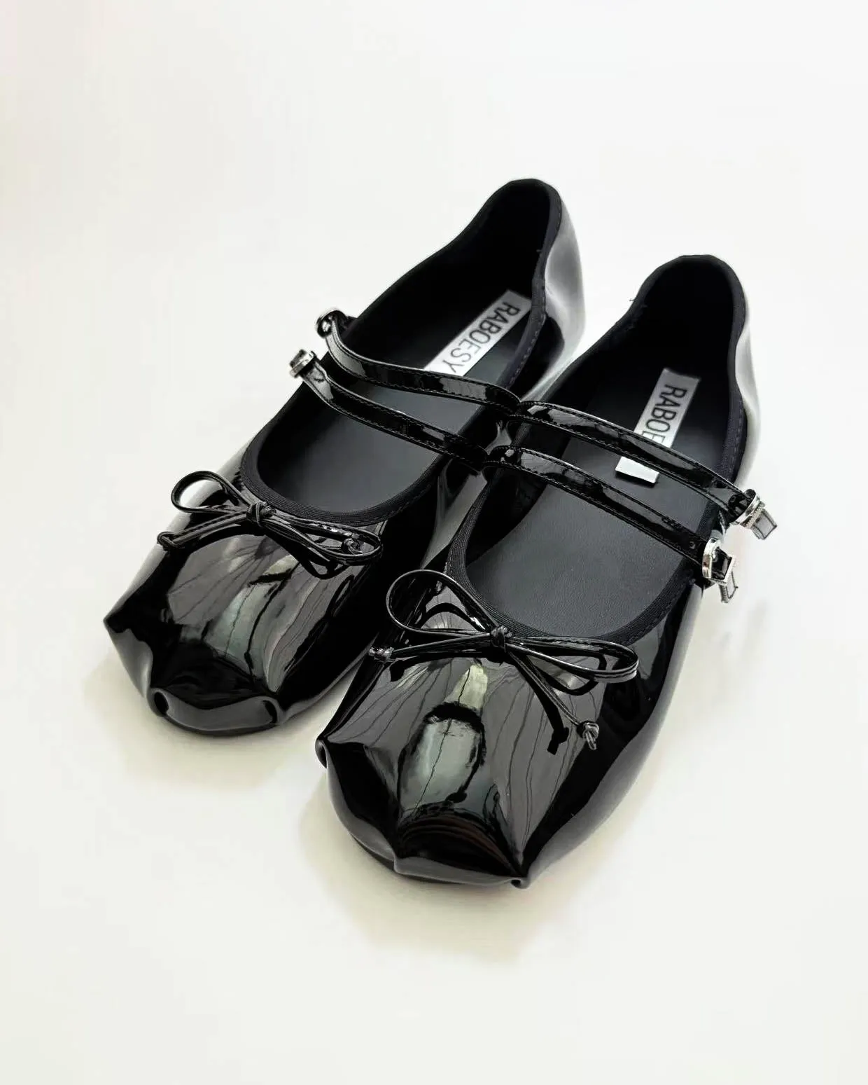 Foldable Double Straps Ballet Flats
