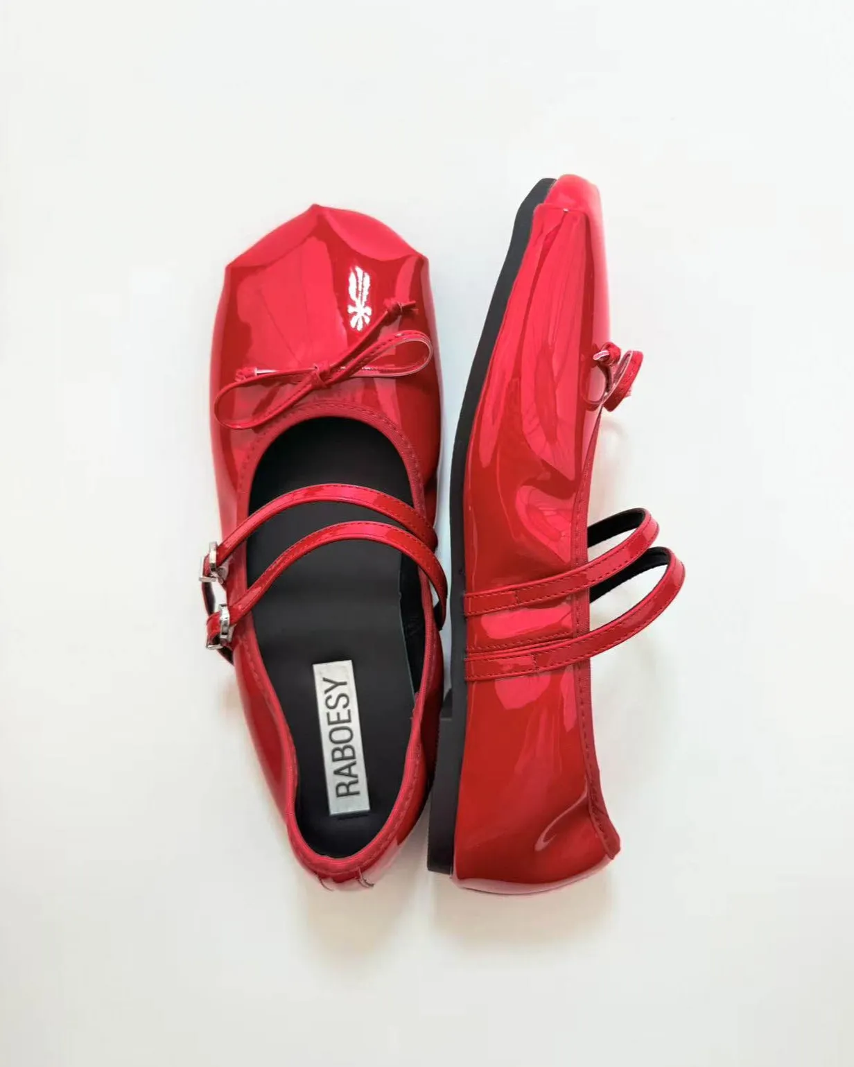 Foldable Double Straps Ballet Flats