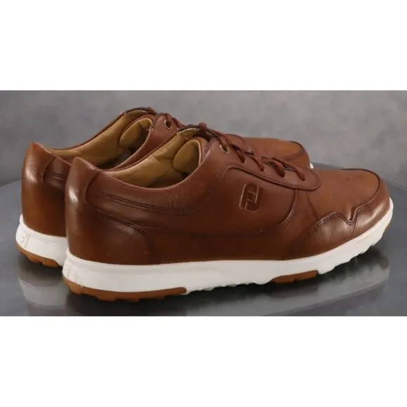 FootJoy FJ Men's Casual Spikeless Golf Shoes Size 10.5 (W) Wide Leather 54514