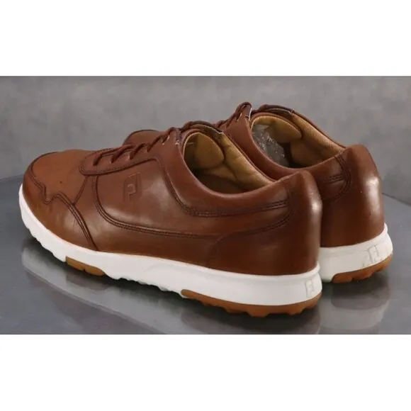 FootJoy FJ Men's Casual Spikeless Golf Shoes Size 10.5 (W) Wide Leather 54514