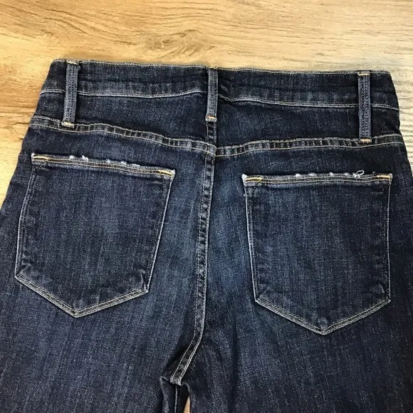 FRAME Denim Jeans Size 29 Le High Skinny Harway Notched Ankle Dark Blue