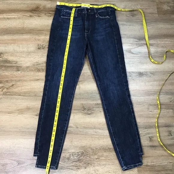 FRAME Denim Jeans Size 29 Le High Skinny Harway Notched Ankle Dark Blue