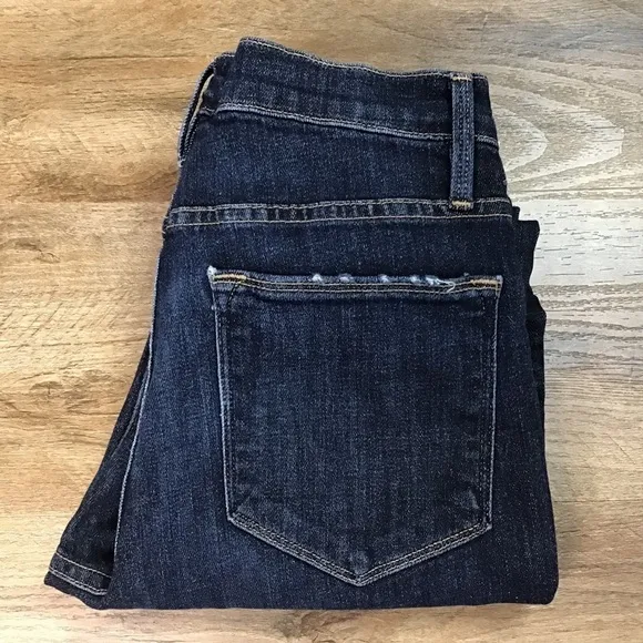 FRAME Denim Jeans Size 29 Le High Skinny Harway Notched Ankle Dark Blue