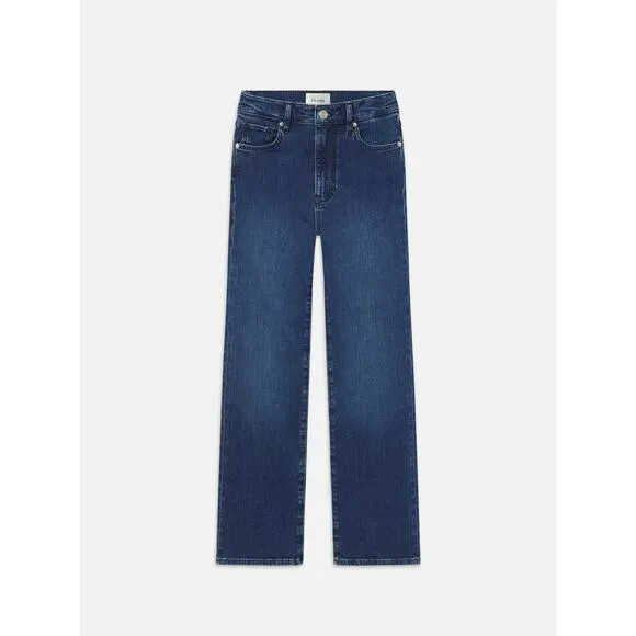 FRAME Le Sleek Straight Size 25 Thunderstorm Blue Jeans Denim Business Casual