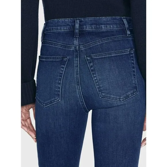 FRAME Le Sleek Straight Size 25 Thunderstorm Blue Jeans Denim Business Casual