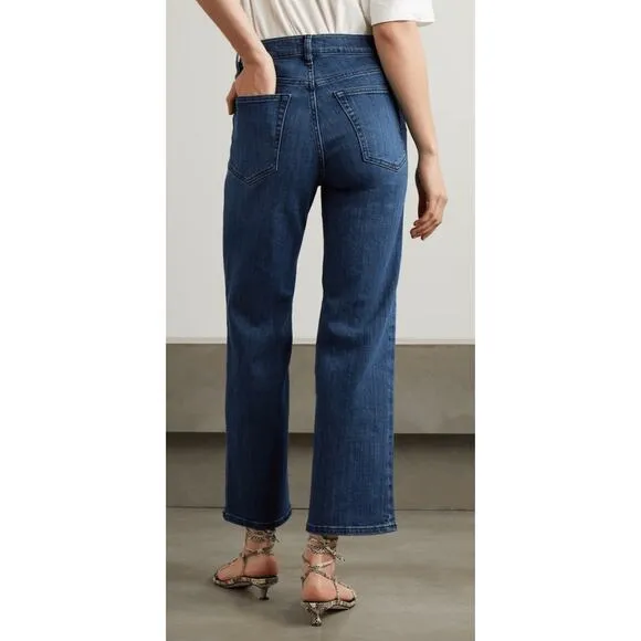 FRAME Le Sleek Straight Size 25 Thunderstorm Blue Jeans Denim Business Casual