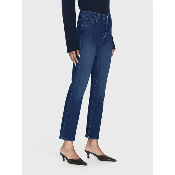 FRAME Le Sleek Straight Size 25 Thunderstorm Blue Jeans Denim Business Casual