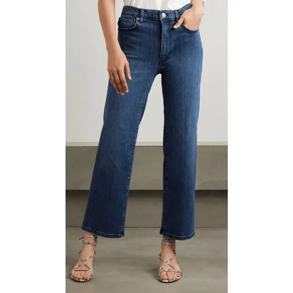 FRAME Le Sleek Straight Size 25 Thunderstorm Blue Jeans Denim Business Casual