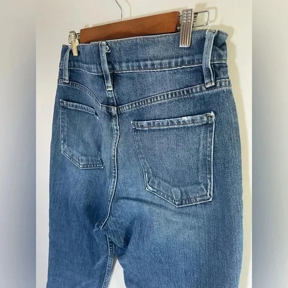 FRAME womens LeSylvie straight high 29x27” Petite Denim Jeans EUC! 0055
