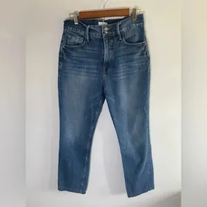 FRAME womens LeSylvie straight high 29x27” Petite Denim Jeans EUC! 0055