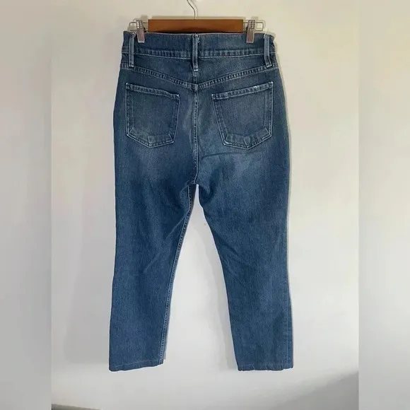 FRAME womens LeSylvie straight high 29x27” Petite Denim Jeans EUC! 0055