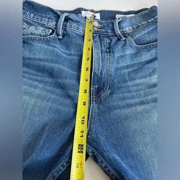 FRAME womens LeSylvie straight high 29x27” Petite Denim Jeans EUC! 0055