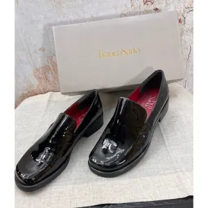 Franco Sarto Sz 7.5 WIDE Patent Leather &quot;Bocca&quot; Sleek Slip On Loafer NEW IN BOX!