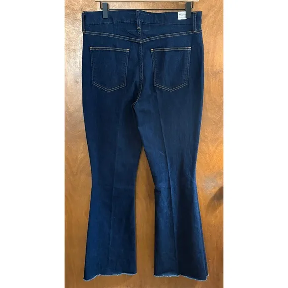 Frank &amp; Eileen Flannigan Flare Jeans High Rise Italian Denim Size 31 NEW Boho