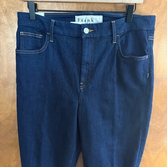 Frank &amp; Eileen Flannigan Flare Jeans High Rise Italian Denim Size 31 NEW Boho