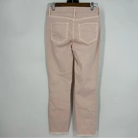FRANK &amp; EILEEN Sligo Skinny Frayed Hem Ballet Pink Jeans Sz 26