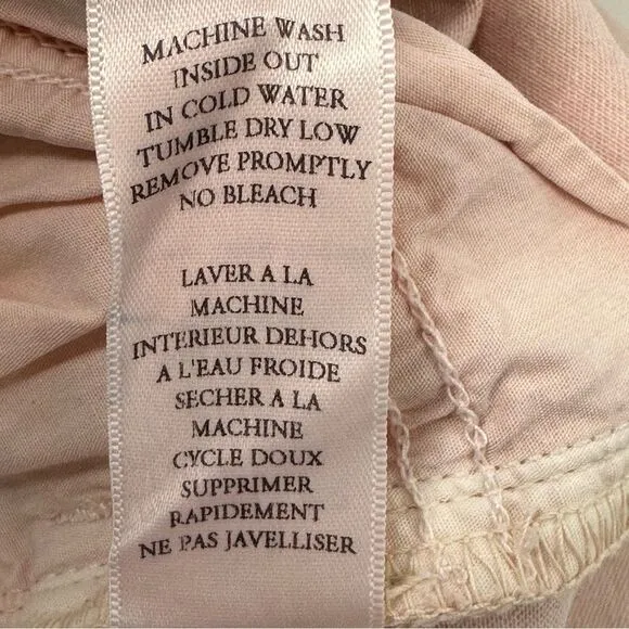 FRANK &amp; EILEEN Sligo Skinny Frayed Hem Ballet Pink Jeans Sz 26
