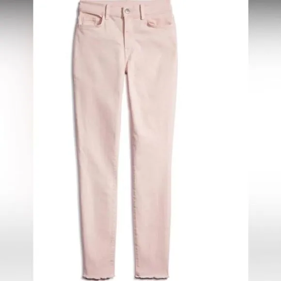 FRANK &amp; EILEEN Sligo Skinny Frayed Hem Ballet Pink Jeans Sz 26