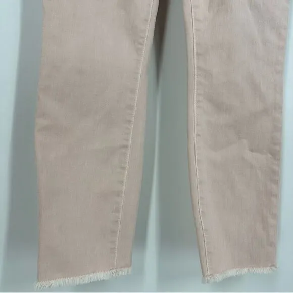 FRANK &amp; EILEEN Sligo Skinny Frayed Hem Ballet Pink Jeans Sz 26