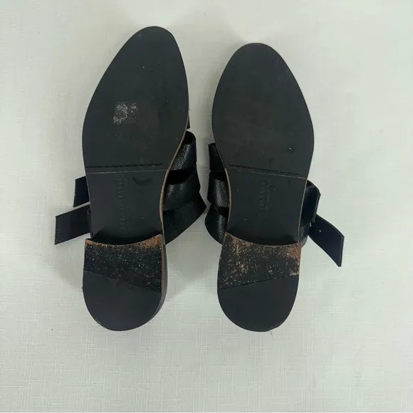 Freda Salvador Women’s size 7 Black Studded Leather Mules Flats