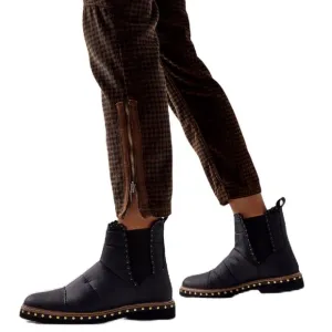 Free People Atlas Puffer Chelsea Boot Black size 40 US 9.5