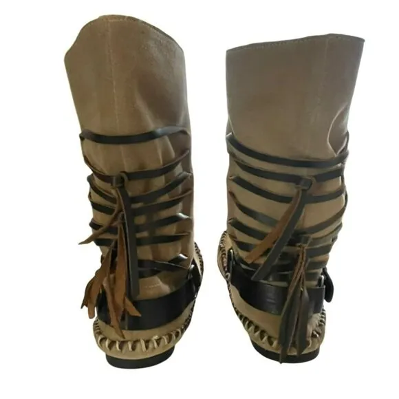 Free People Coronado Moccasin Boho Boots Sz 8 NEW