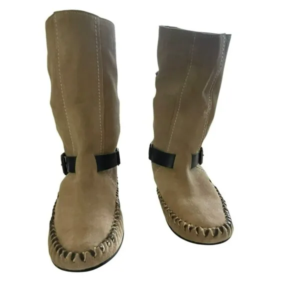 Free People Coronado Moccasin Boho Boots Sz 8 NEW