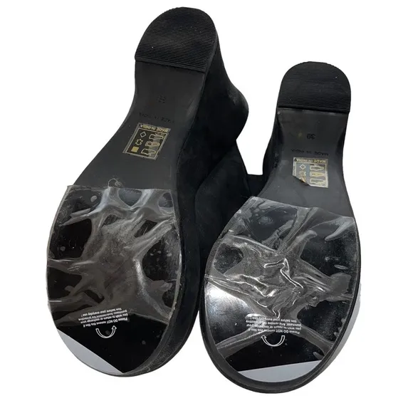 Free People Huffman Buckle Wedge Heels black size US 10 EU 41