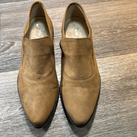 Free people leather flats/loafers size 41 (d180)