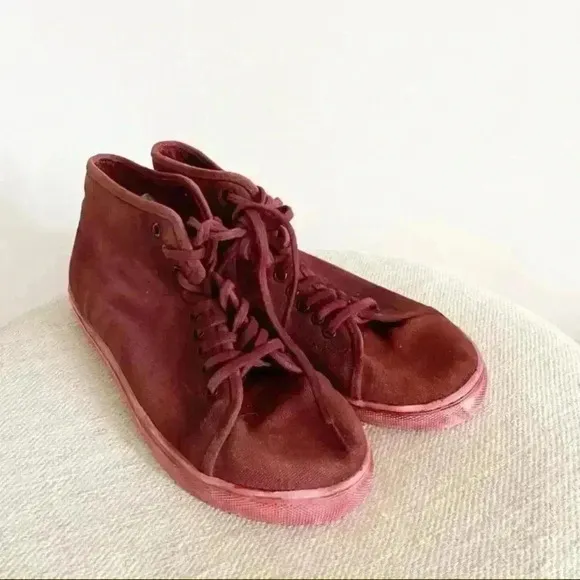 Free People River Run Distress look sneakers.