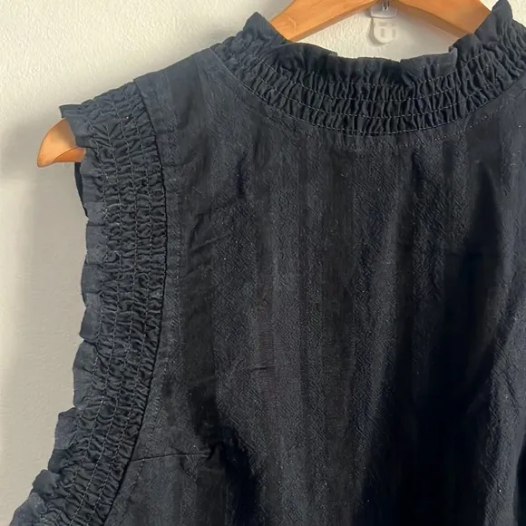 Free People Stevie Tunic Black Sleeveless Mini Open Back NWT