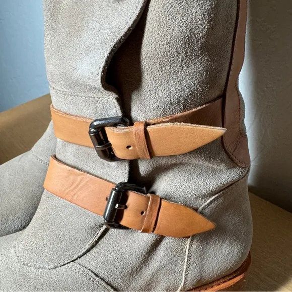Free People Tristie Buckle Boots new size 7 leather strappy‎ Vivian