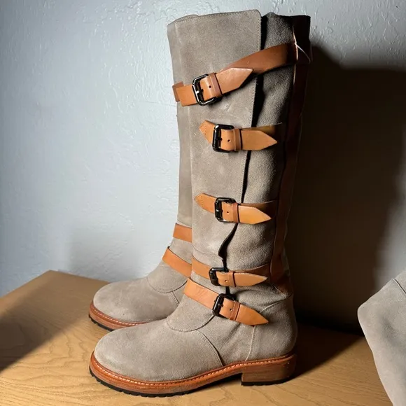 Free People Tristie Buckle Boots new size 7 leather strappy‎ Vivian