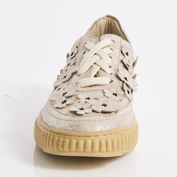 FREE PEOPLE Wallflower Wimberly Sneakers / Champagne Metallic