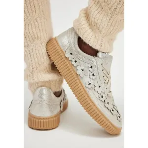 FREE PEOPLE Wallflower Wimberly Sneakers / Champagne Metallic