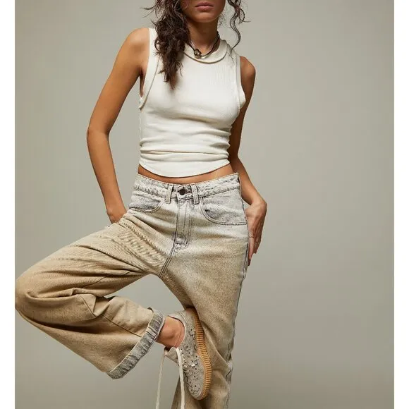 FREE PEOPLE Wallflower Wimberly Sneakers / Champagne Metallic