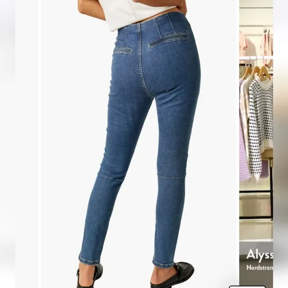 Free People We The Free Bella Moto High-Rise Skinny Jeans Prophecy