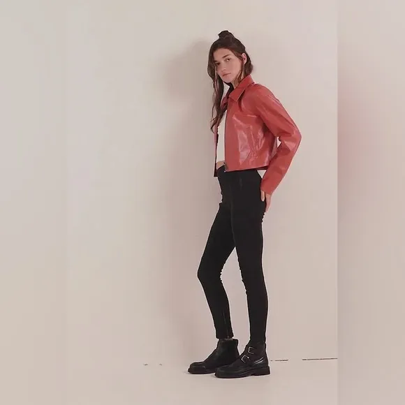 Free People We The Free Bella Moto High-Rise Skinny Jeans