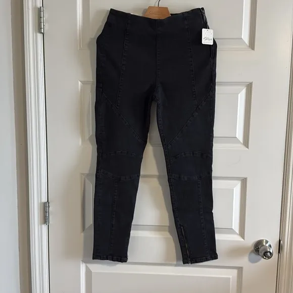 Free People We The Free Bella Moto High-Rise Skinny Jeans