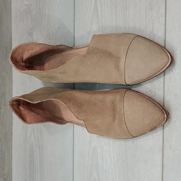 Free People Womens Royale Flat Side CutOut Ankle Boots shoes sz 37/6.5-7