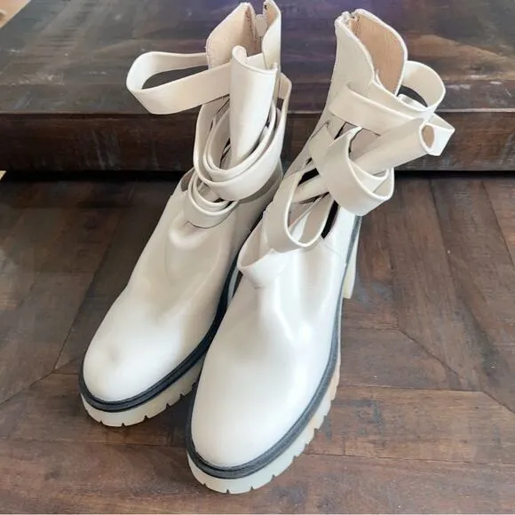 Free People Jesse Cutout Heeled Lug Boots