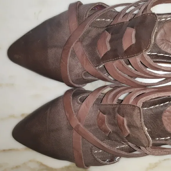 Freebird &quot;Emory&quot; By Steven Emory Flat Strap Ankle Booties