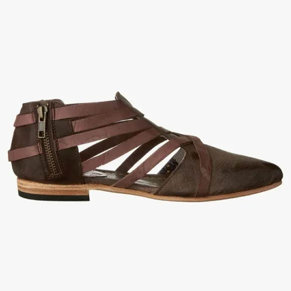 Freebird &quot;Emory&quot; By Steven Emory Flat Strap Ankle Booties