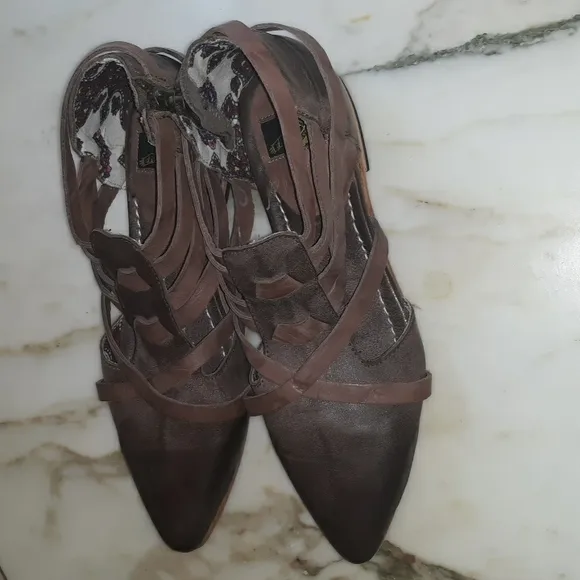 Freebird &quot;Emory&quot; By Steven Emory Flat Strap Ankle Booties