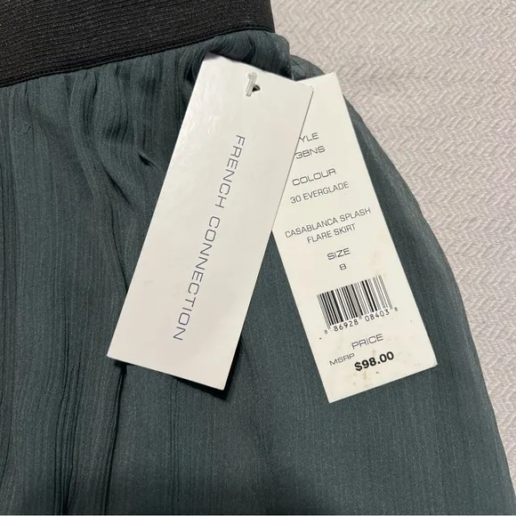 French Connection (NWT) Fully Lined, Elastic Waist Skirt, Size 8