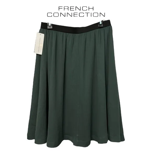 French Connection (NWT) Fully Lined, Elastic Waist Skirt, Size 8