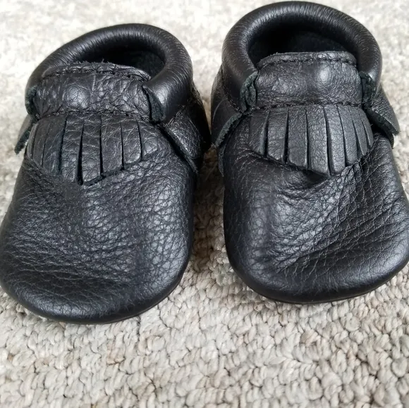 Freshly Picked Black Leather Moccasins
